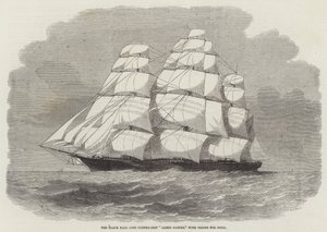 Le Clipper-Ship James Baines de la Black Ball Line, avec des troupes pour l